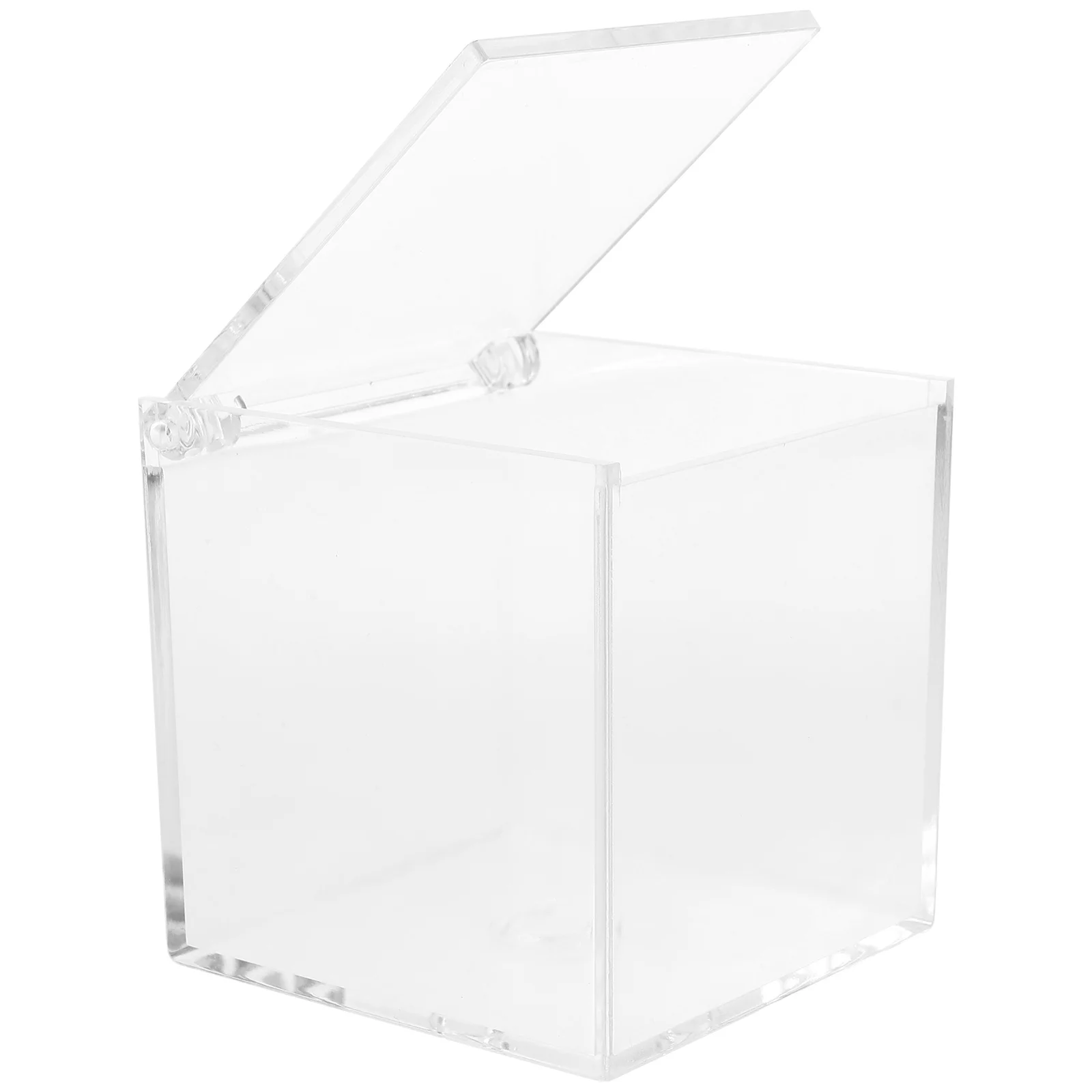 

Acrylic Storage Box 10cm Transparent Display Case Collectibles Square Container Figurine Desk Accessories Aesthetic Model