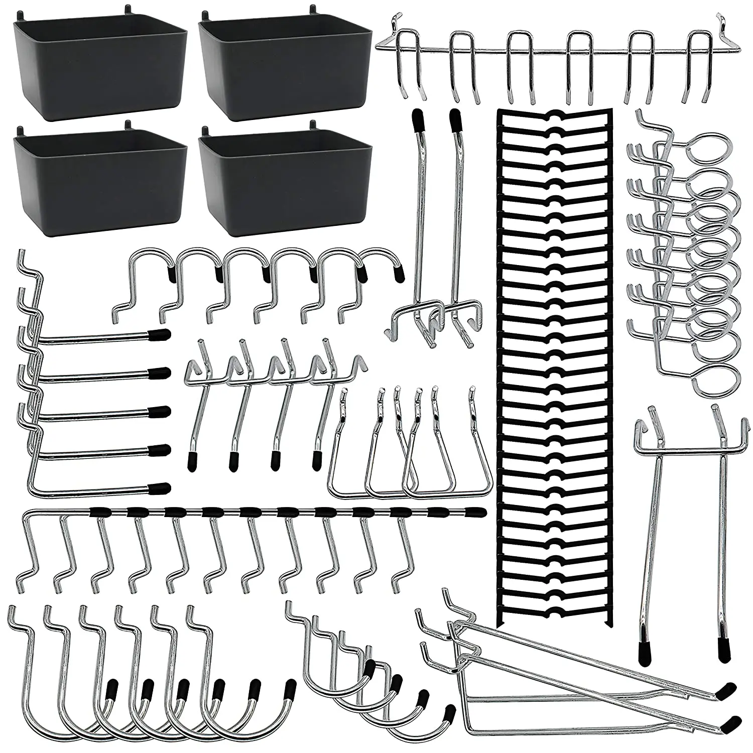 

Pegboard Hooks,Timber Board Hook Classification Cork Board and Cork Board Basket Set for Tools,Board Hook Organization