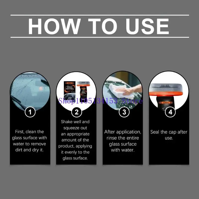 hg89 Щетка для ухода за автомобильными стеклами улучшает видимость, удаляя стойкие масляные отложения