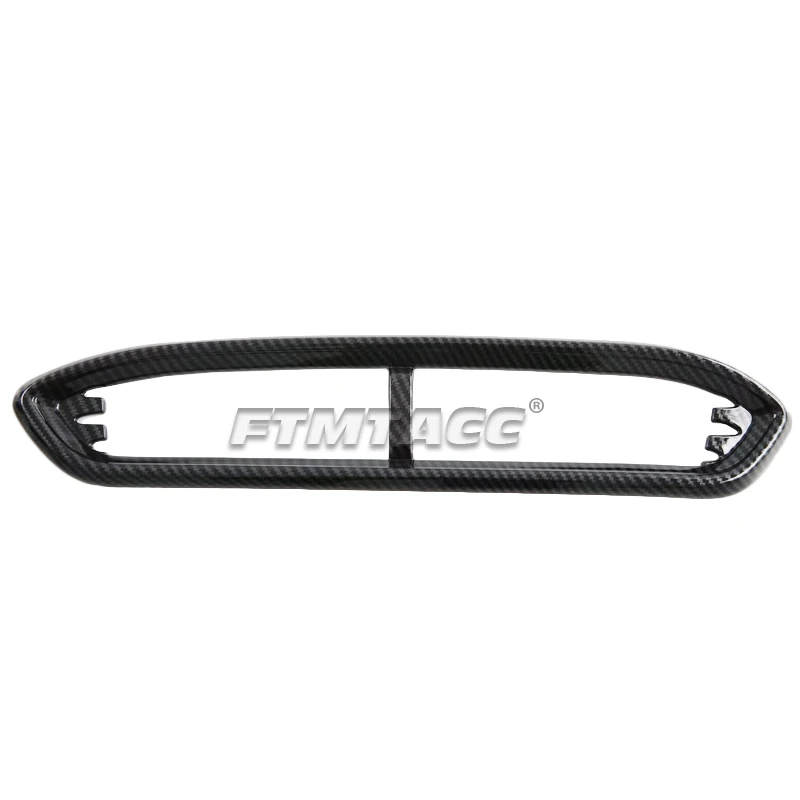 For MG HS 2018-2023 LHD RHD ABS Carbon Fiber Car Center Console Air Condition Outlet Cover middle AC Vent Frame Trim Accessories