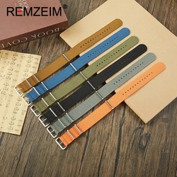 Nylon Watchbands 18mm 20mm 22mm Military Waterproof Watch Strap Men Women Casual Elongated Replace Watch Band