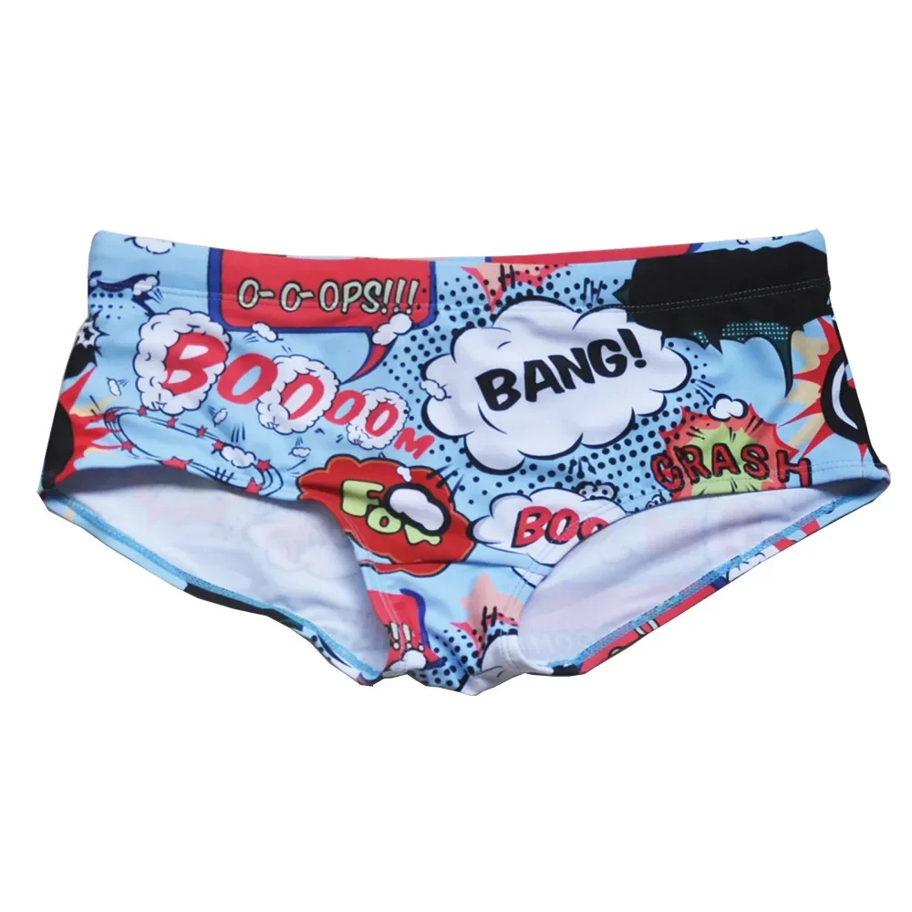 Mens Sexy Bikini Swim Boxer Briefs Short Swimwear Men Swimming Surffing Trunks Jammer Beach Shorts Beachwear Male Surf Swimsuit image 4