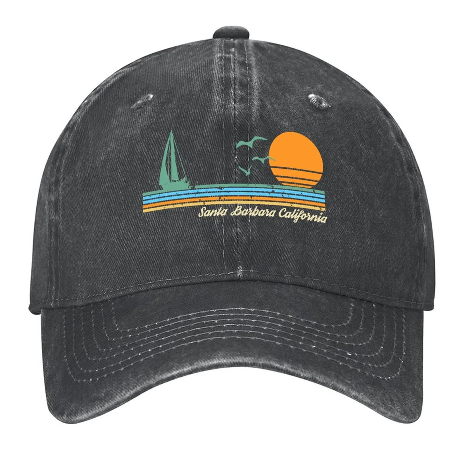 

Santa Barbara California Baseball Cap Hat Luxury Brand Beach Outing luxury caps New In Hat Caps Women Men's