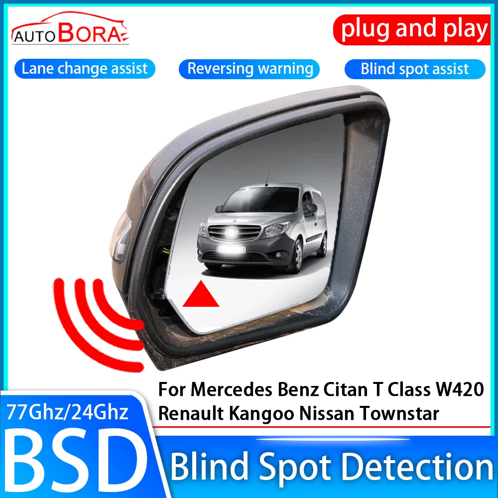 Car BSD Radar Warning System Blind Spot Detection for Mercedes Benz Citan T Class W420 Renault Kangoo Nissan Townstar 2020~2024