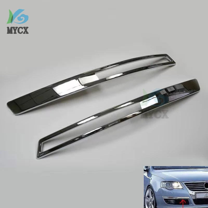 Car Styling Chrome Front Bumper Turn Signal Cover Plate For Volkswagen Passat B6