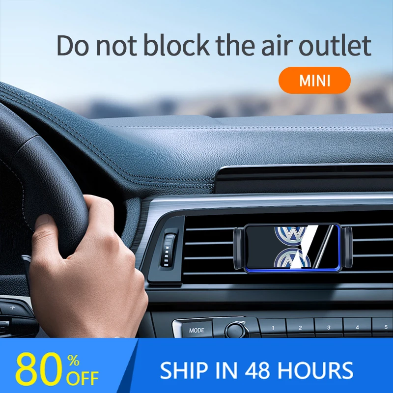 

Регулируемый автомобильный держатель для телефона, крепление на воздуховод, гравитационный кронштейн для GPS-навигатора, для VW Volkswagen Golf 7 MK7 2014-2020, автоаксессуары