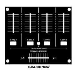 Not Iron Panel.Pioneer 900 Third-generation Mixing Console DJM900NXS2 DJM900NEXUS DJM900SRT Fader Lower Panel Protective Film
