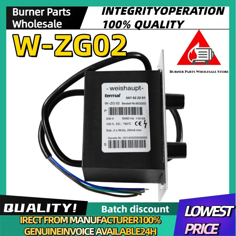 

Burner Ignition Transformer W-ZG01 W-ZG02 2X9KV High Voltage Ignition Coil Combustion System Replacement Accessories