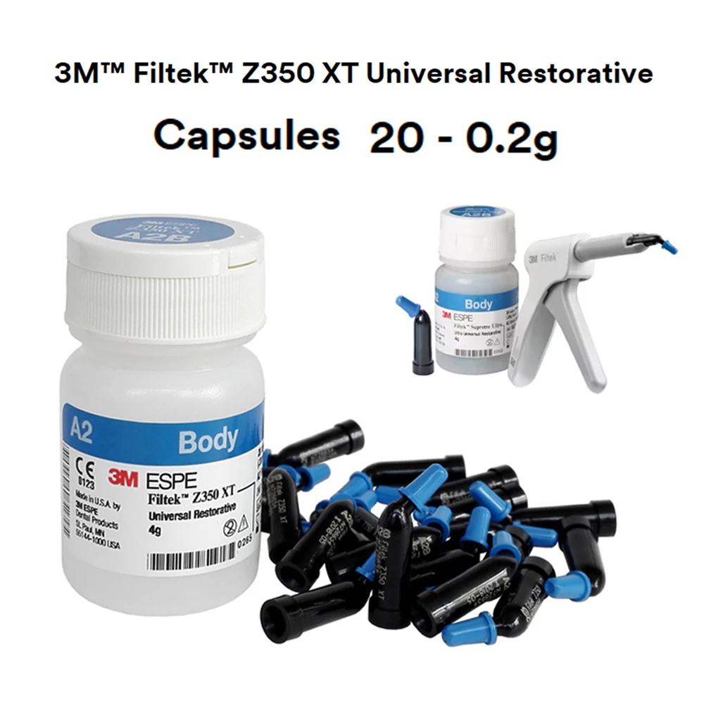 3M Filtek Z350 XT Capsule Body Composite Resin A2 A3 7019A2B Dentistry Light Cure Filling Material Universal Restorative Product