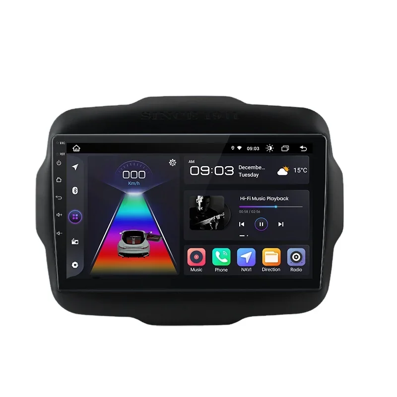 Junsun Carplay Android Auto Autoradio Voor Jeep Afvallige 2016-2020 Auto Dvd-Speler Voor Jeep Afvallige 2016-2020 Autoradio Ster