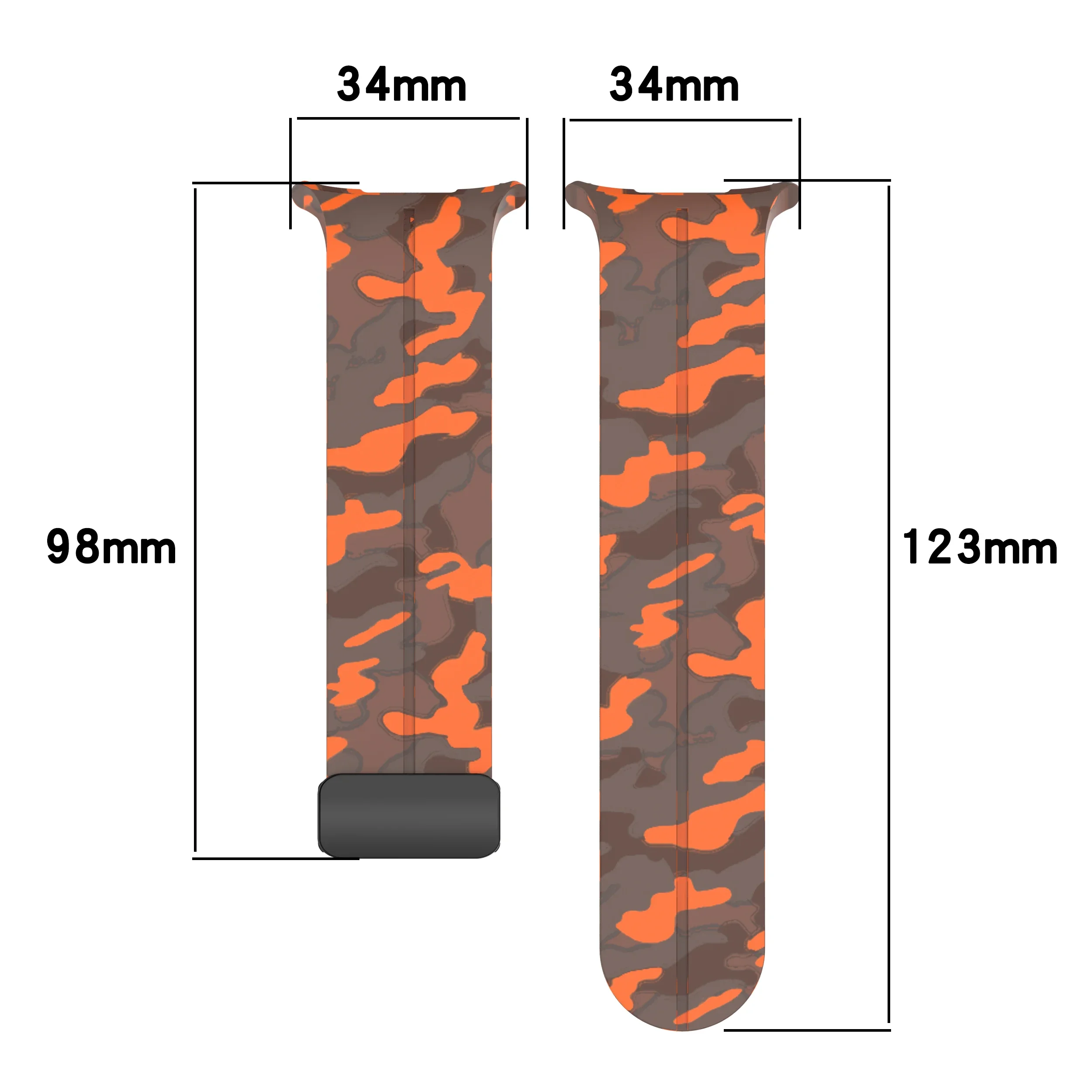 Silicone Sport Strap for Samsung Galaxy Watch Ultra 47mm Strap Magnetic Folding Clasp for Watch Ultra Replacement Bracelet Strap