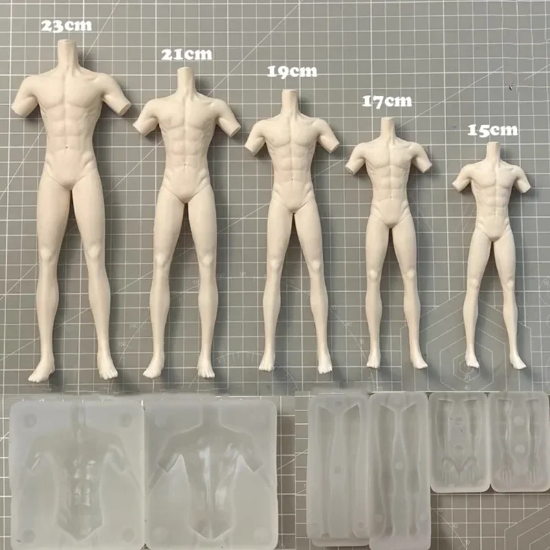 15cm chłopięcy Model ciała silikonowa forma silikonowa do ręcznych Ultra lekka glina kreatywna animacja ozdobne foremki modelowania ciała chłopca