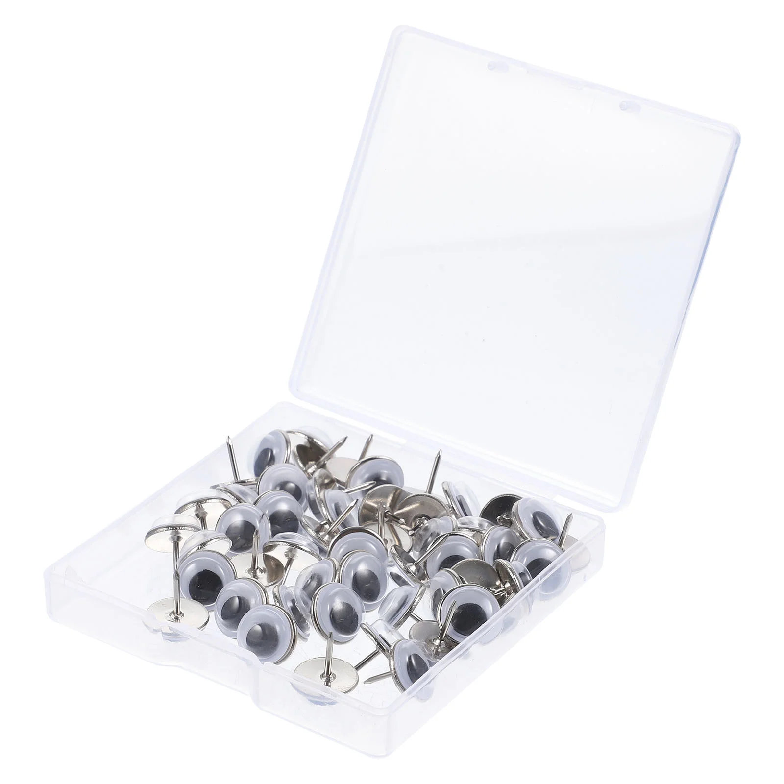 50 Pcs Modeling Office Corkboard Portable Push Pin Plastic Pushpins Message Tacks