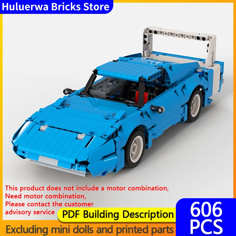 

City Car Model MOC Building Bricks Charger Daytona American Muscle Car Modular Technology Children Holiday Gifts Assemble Toys