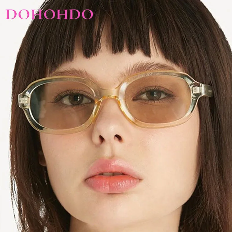 

Vintage Luxury Designer Small Oval Women's Sunglasses Retro Trend Sunglass Men Drive Summer Traveling Shade Eyewear UV400 Female