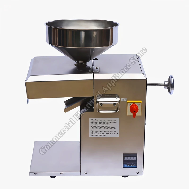 Oil Press Electric Heating High Oil Yield Commercial Automatic Stainless Steel Intelligent Temperature Control Oil Extractor
