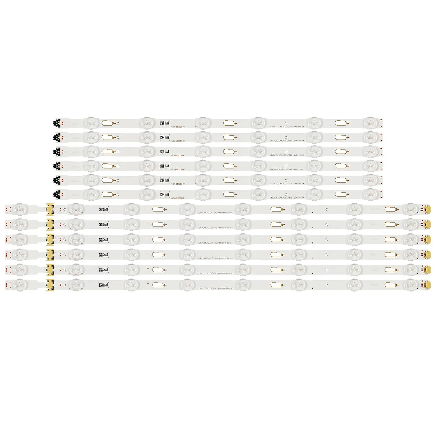 

Светодиодная лента для подсветки (12) для Samsung UE55KU6000U UE55JU6400K UE55JU6485 UE55MU6175U UE55KU6020 UE55MU6105K UE55MU6175 UA55KU6000