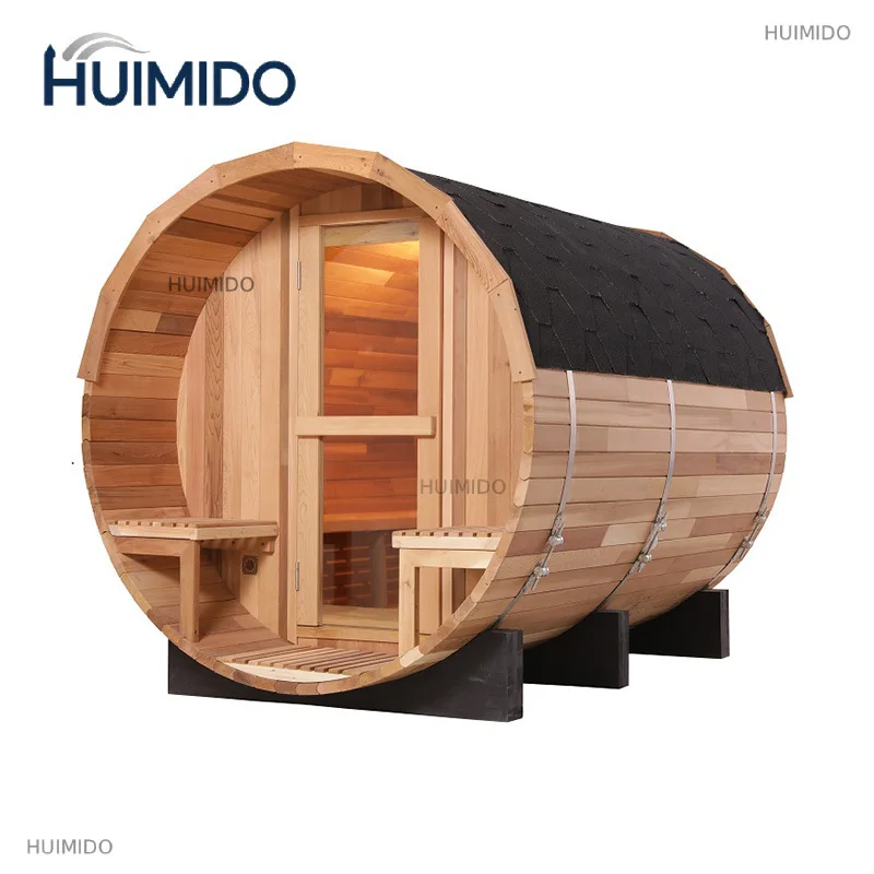 Cheapest outdoor bucket steam sauna for 4-8 people Traditional wooden sauna for sale