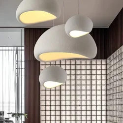 Nordic Wabi Sabi Anhänger Lichter Moderne Led Decke Kronleuchter Bar Esszimmer Wohnkultur Glanz Beleuchtung Auszusetzen Lampen Leuchten