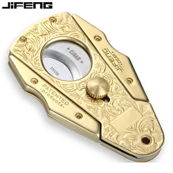 Super Sharp Cigar Cutter Stainless Steel Cigars Scissors Tobacco Cutting Cigar W/Leather Case