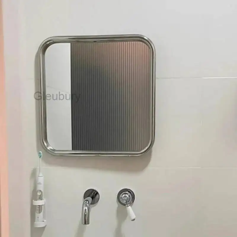 Espejo Circular Decorativo, Espejo de Vanidad Moderno y Lujoso para Niñas, Espejo de Maquillaje Colgante para Baño, Espejo Decorativo para Sala de Estar