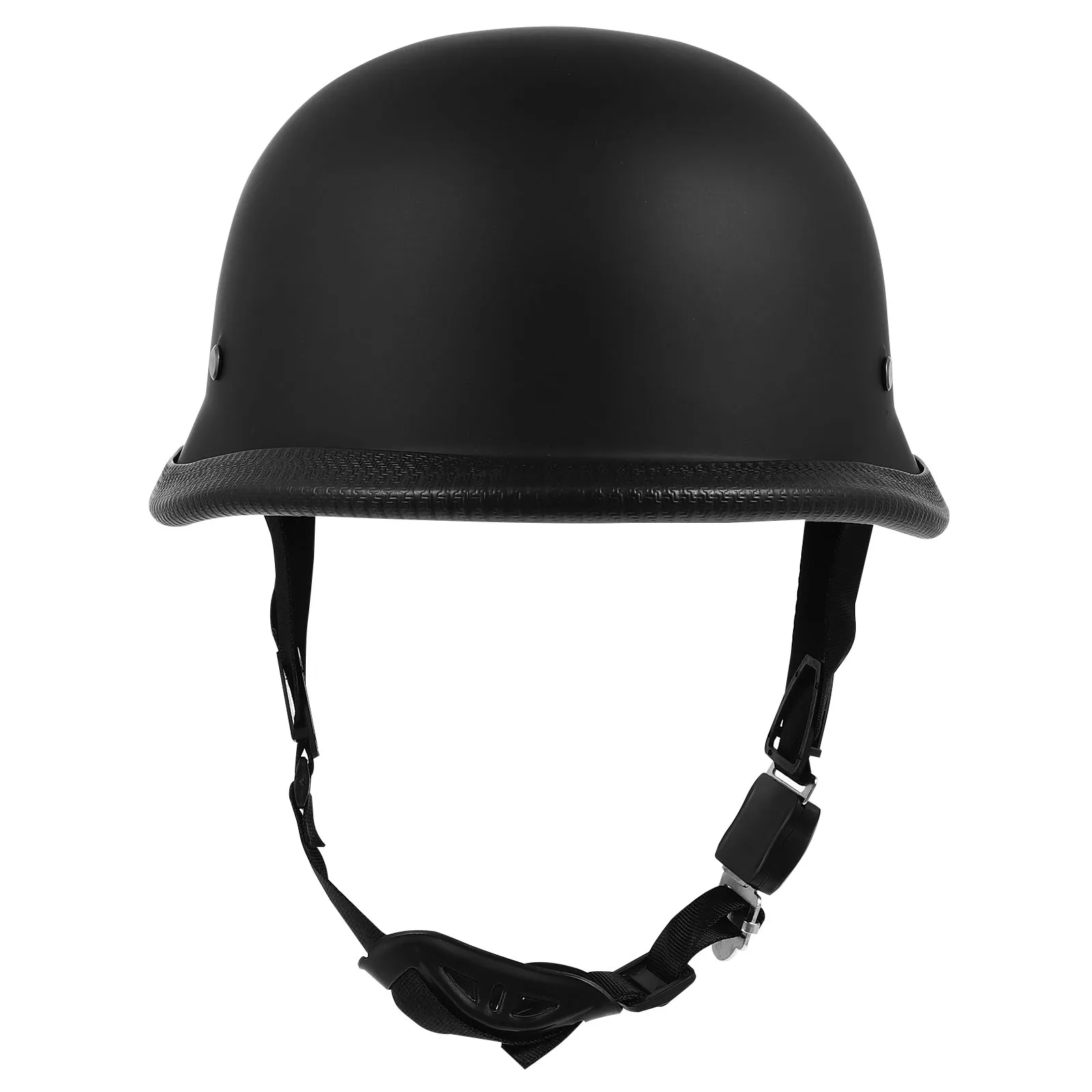 

Men Motorcycle Helmets Half Face Summer Black Lightweight Durable Composite Shell Breathable Mesh Cushion Adjustable Strap