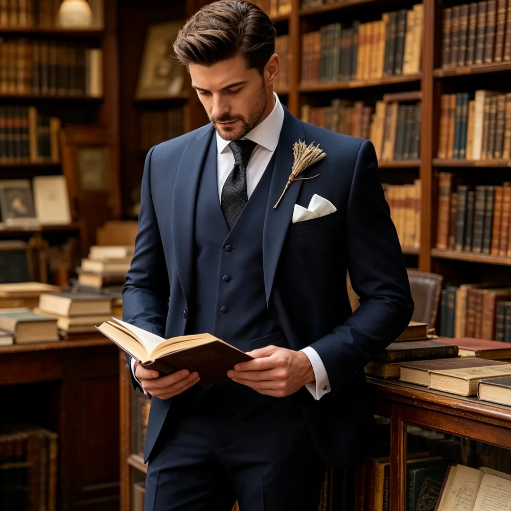 

Мужской костюм-тройка Slim Fit: пиджак, брюки, жилет – для свадьбы, выпускного вечера, деловых встреч и торжественных мероприятий
