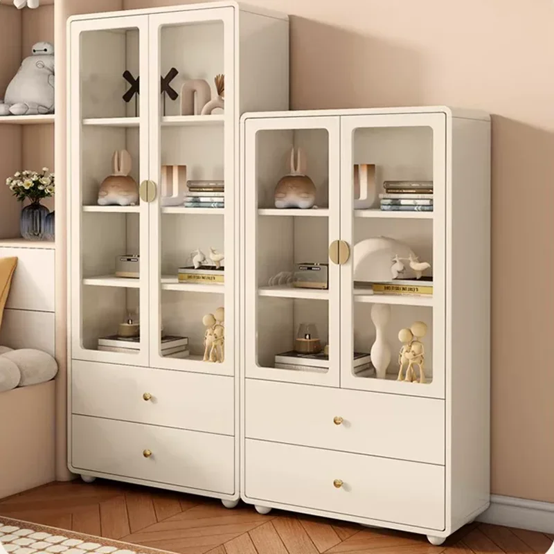Luxury Wood Living Room Cabinets Decor Filing Storage Bookshelf Shoe Cabinets Display Wine Perfume Vitrina Trendy Furniture