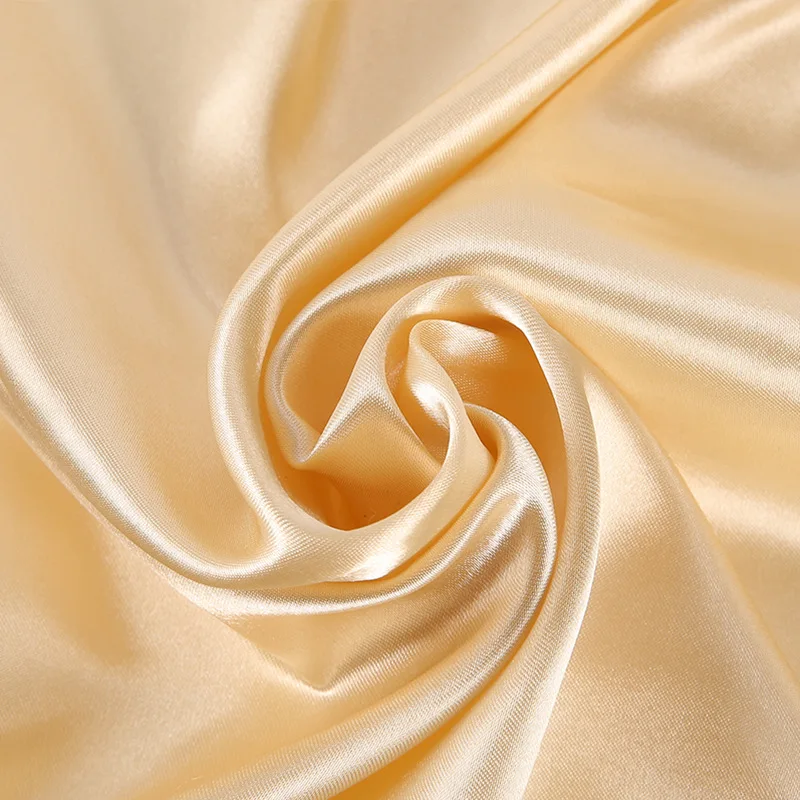 New Lightweight Solid-color Square Scarf single-color Imitation Silk Small Square Plain Glossy Satin Tween Performance 8SJ19