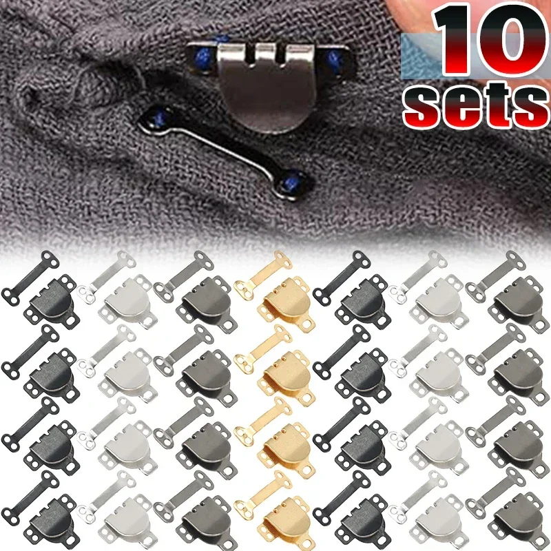 DIY Invisible Clothing Buckle Skirts Bra Hidden Button Pants Easy Installation Hook Fastener Lightweight Garment Accessories