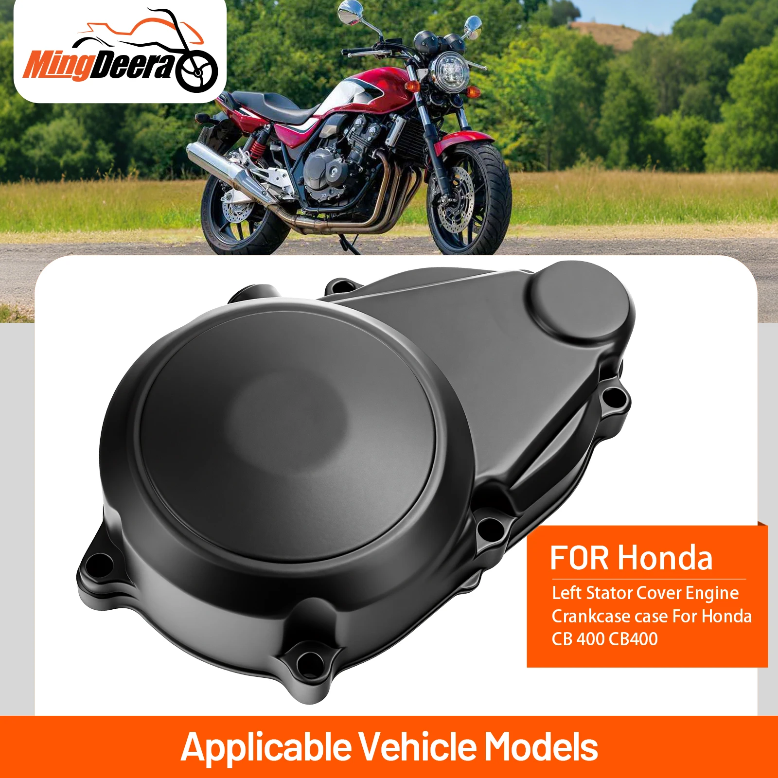 

CB 400 Motorcycle Engine Crankcase Stator Cover Crank Case Cover Gasket Motor Stator Cover For Honda CB400 1992-2011 Left Side