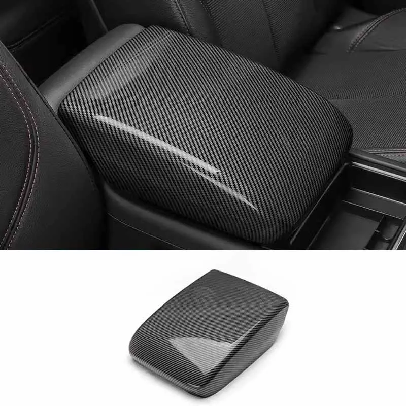 

Car Center Armrest box Protective Cover Carbon Fiber Patterned Decorative Cover For Audi Q5L 2018-2024 Auto Accessories