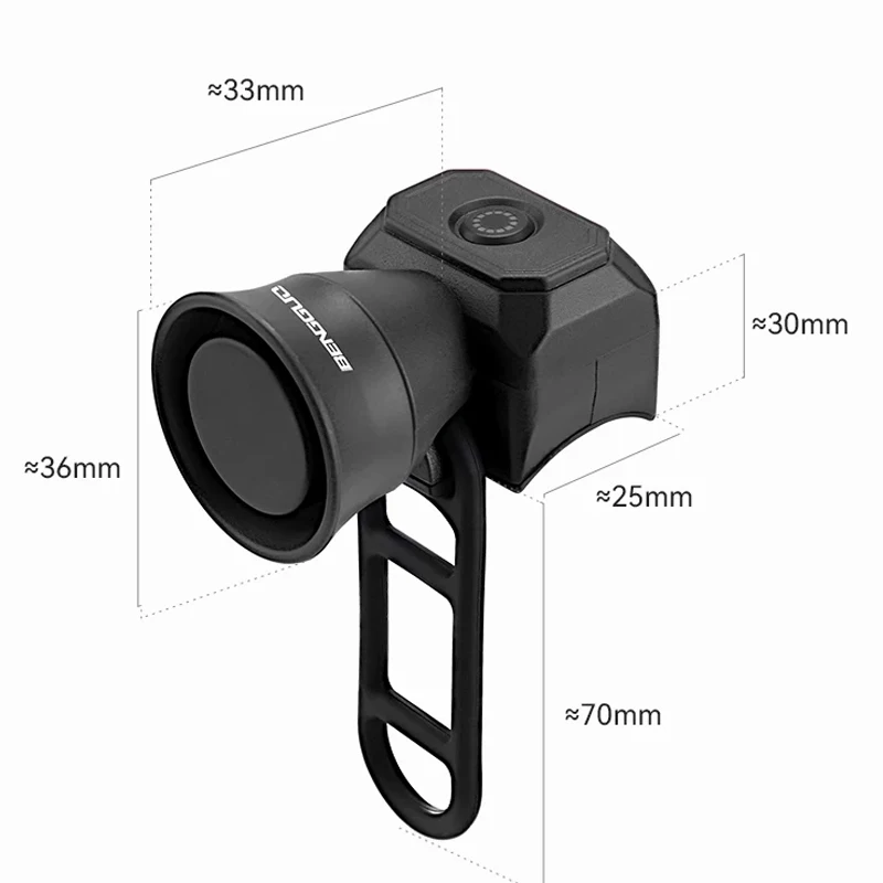 Electronic Horn 120db Waterproof Electric Bicycle Bells for Adults Kids Mountain Bike/Scooter/Stroller Multi functional speaker image 6