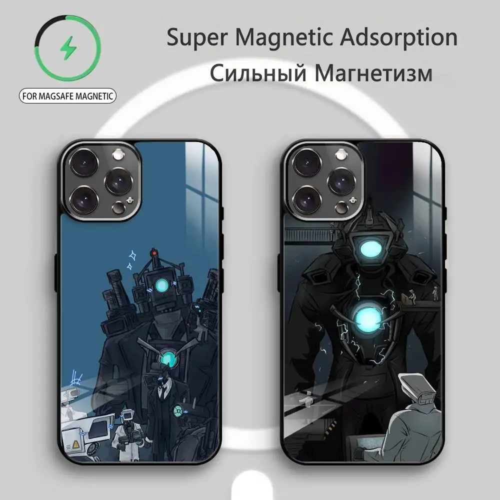 

U-Upgraded T-Titan C-Camera Man Phone Case For iPhone17,16,15,14,13,12,11 Plus,Pro Max Magnetic For Magsafe Wireless Charging