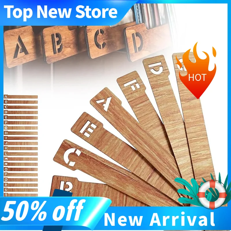 26PC Vinyl Record Divider Card Sort Alphabetically A-Z Clear LP Record Collection Label Simple for Shelf Storage Of Vinyl Record