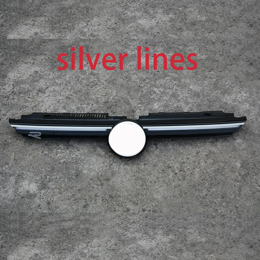 Voor VW Golf8 MK8 2020-2024 GTI R Auto Voorbumper Vent Grille LED Grille Zwarte lijn Zilveren lijn Rode lijn Stijl Body Kit Tuning