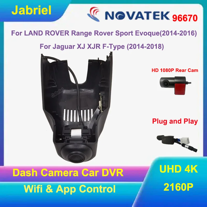 UHD 4K WIFI CAR DVR Dash Cam Video Recorder For LAND ROVER Range Rover Sport Evoque 2014-2016 For Jaguar XJ XJR F-Type 2014-2018