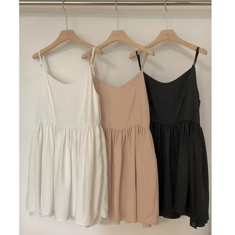 Jupe amincissante à bretelles Dr pour femmes, taille haute, Design superposé en v, t-shirt aux couleurs, jupe gâteau en tissu doux pour les déplacements, été