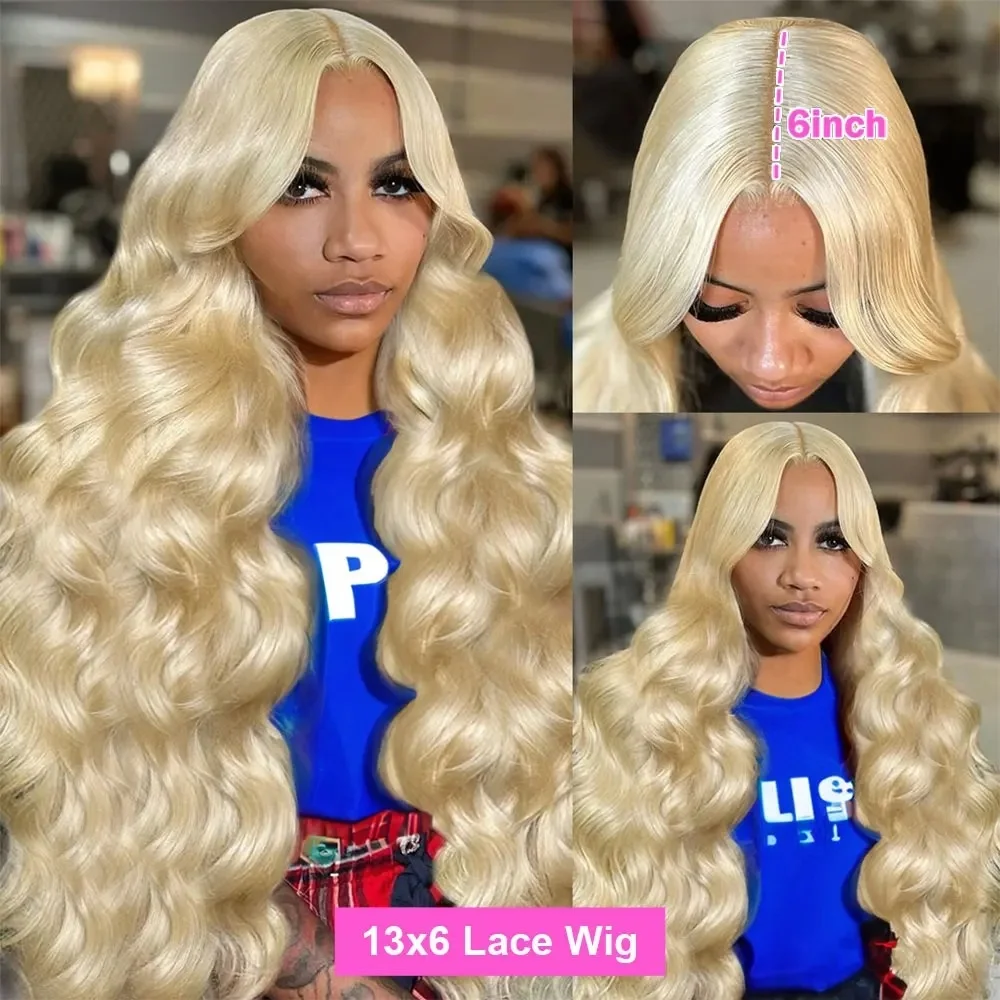 Perruque Lace Front Wig sans colle naturelle blonde, cheveux humains, 13x6 HD, 4x4 13x4, 30 pouces, pre-plucked, avec baby hair