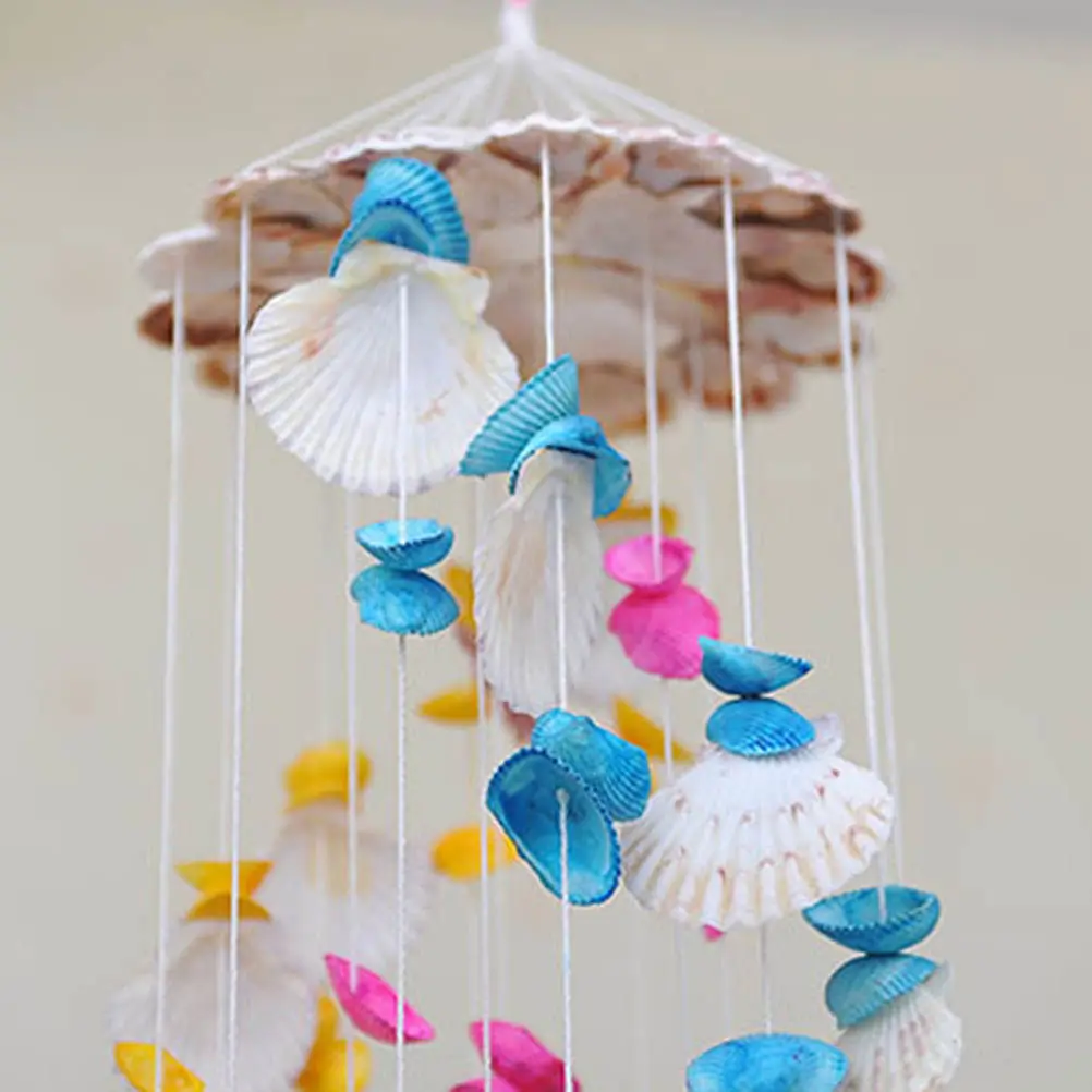 

1 шт. Подвесной ветряной колокольчик в форме спирали с ракушками, разноцветный, для украшения коридора и окна, с приятным звучанием, для дома