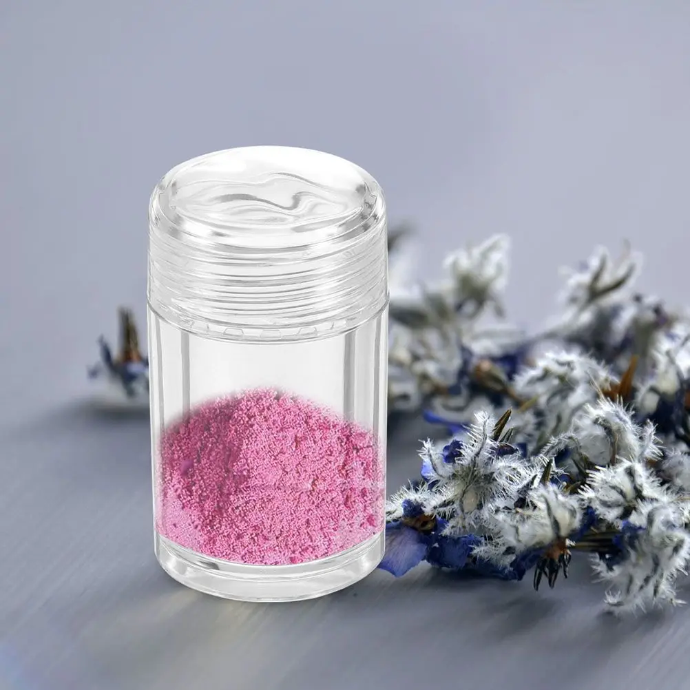 6 Pcs 10ml Mini Loose Powder Bottles Travel Glitter Containers Plastic Packaging Open Hole Design Fit For Makeup