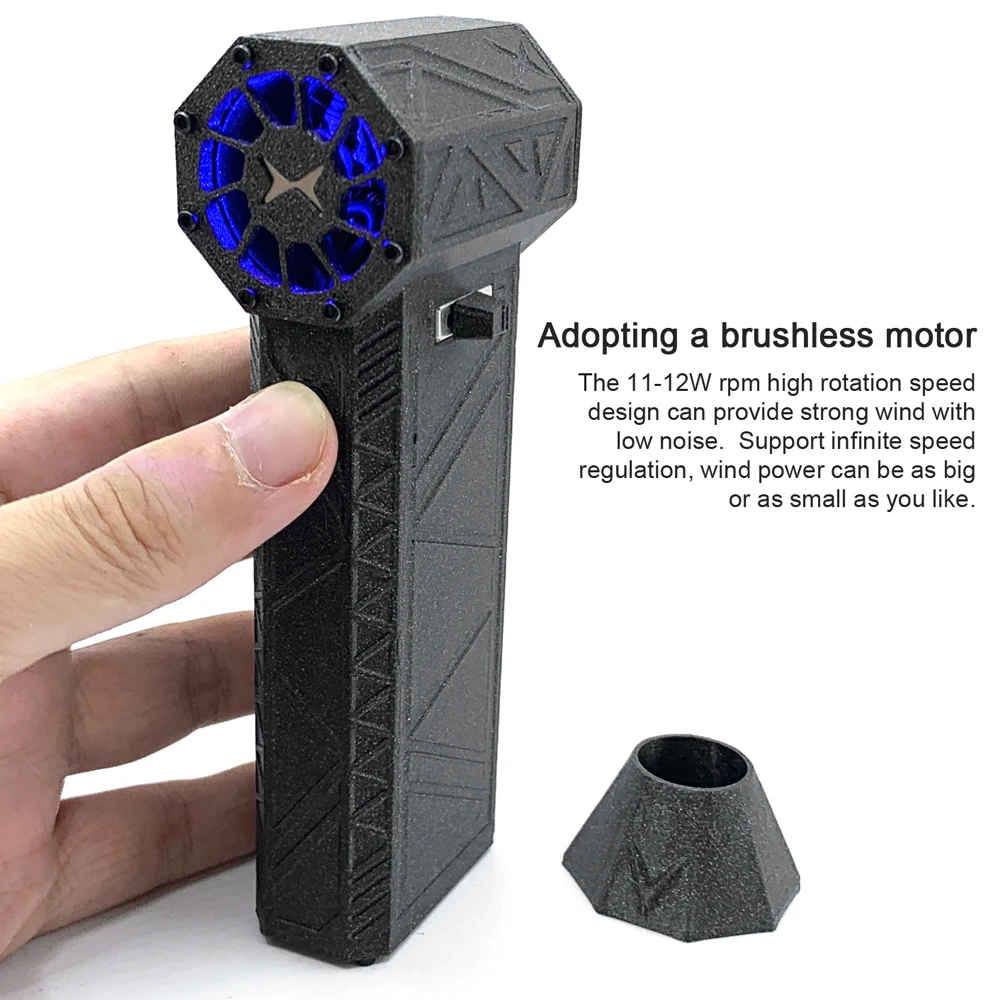 Brushless Motor Jet Fan Silent 110000RPM Dust Blower Cleaning Tool Type-C Interface Support PD Fast Recharging Protocol
