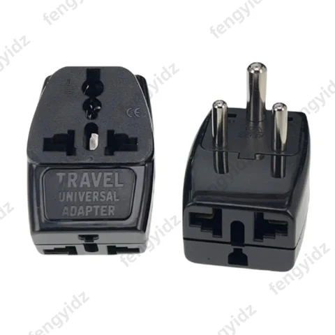 fengyidz Sri Lanka, India,, Nepal, Namibia 3 Multi Outlet Type D Electrical Power Plug Travel Adapter