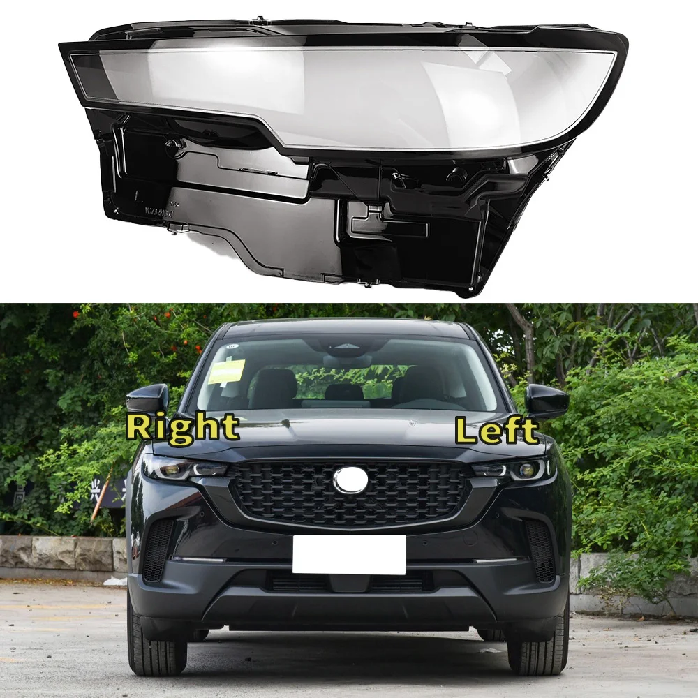 

For Mazda CX-50 CX50 2023 2024 Headlight Shell Headlamp Transparent Lampshade Cover Lens Plexiglass Auto Replacement Parts