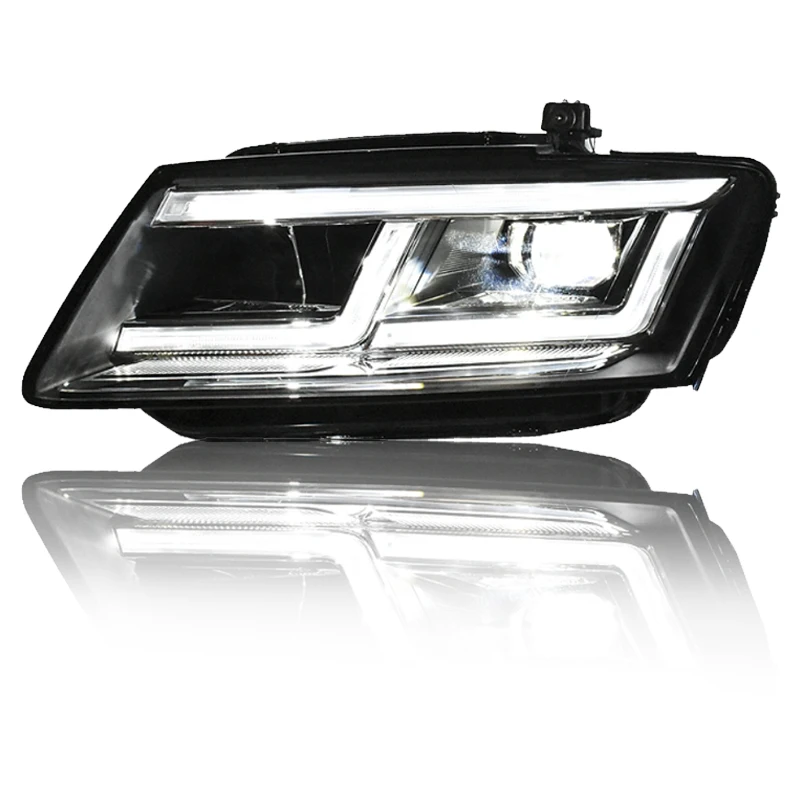

For Audi Q5 Headlight 2008-2018 Q5 LED Headlight Projector Lens signal DRL Headlight Auto Parts YLC Car Styling