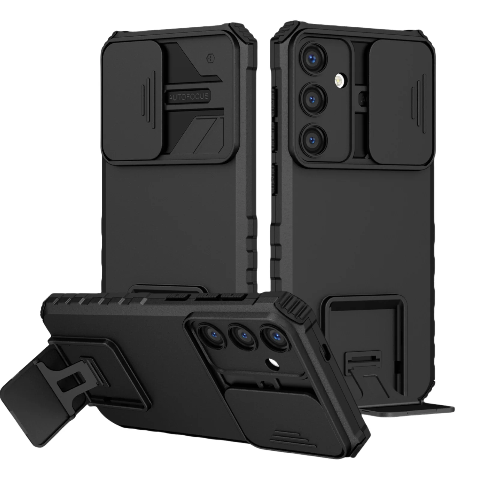 

Precise Cutouts Stand Case for Samsung Galaxy S24 FE S25 Ultra S22 S21 S23 Plus A16 5G A55 A35 A15 A54 A14 A34 Lens Cover Cases