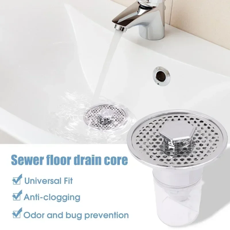 2/1PC Universal Bathroom Basin Pop-Up Bounce Core Sink Hair Catcher Drain Filter Bathtub Stopper Basin Strainer Bath Accessories