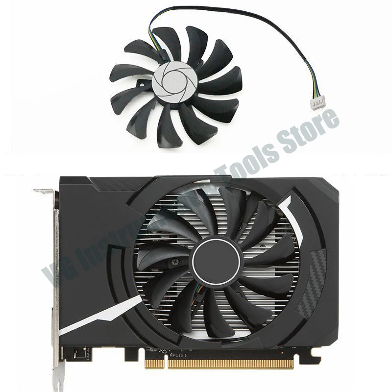 New For MSI RX460 550 560 1060 AERO ITX graphics card cooling fan New HA9010H12SF-Z 85MM 4PIN DC 12V 0.57A GTX1060 GPU cooler