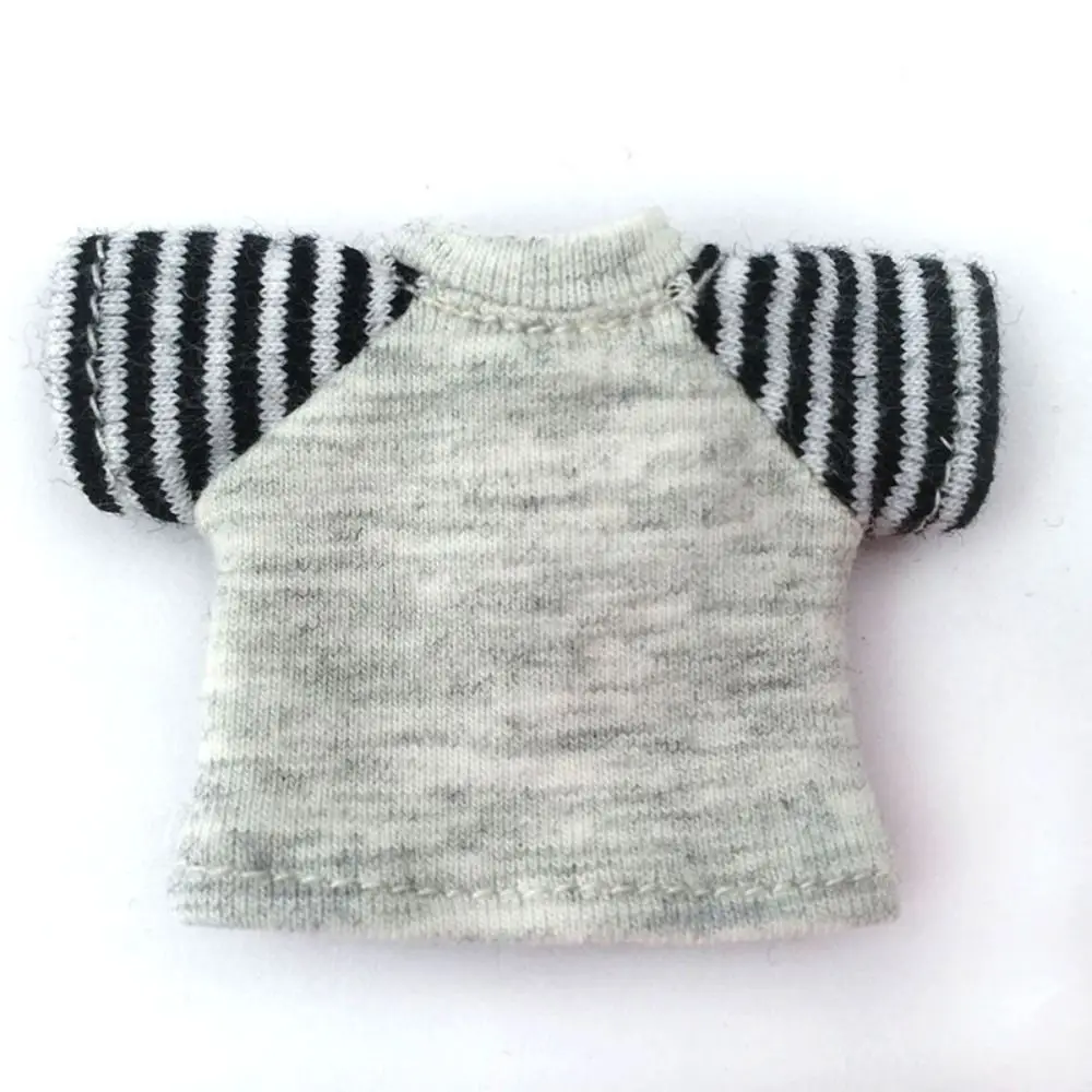 

Наряд, футболка с короткими рукавами для кукол, несколько цветов, хлопковая одежда с героями мультфильмов, кавайное платье ручной работы