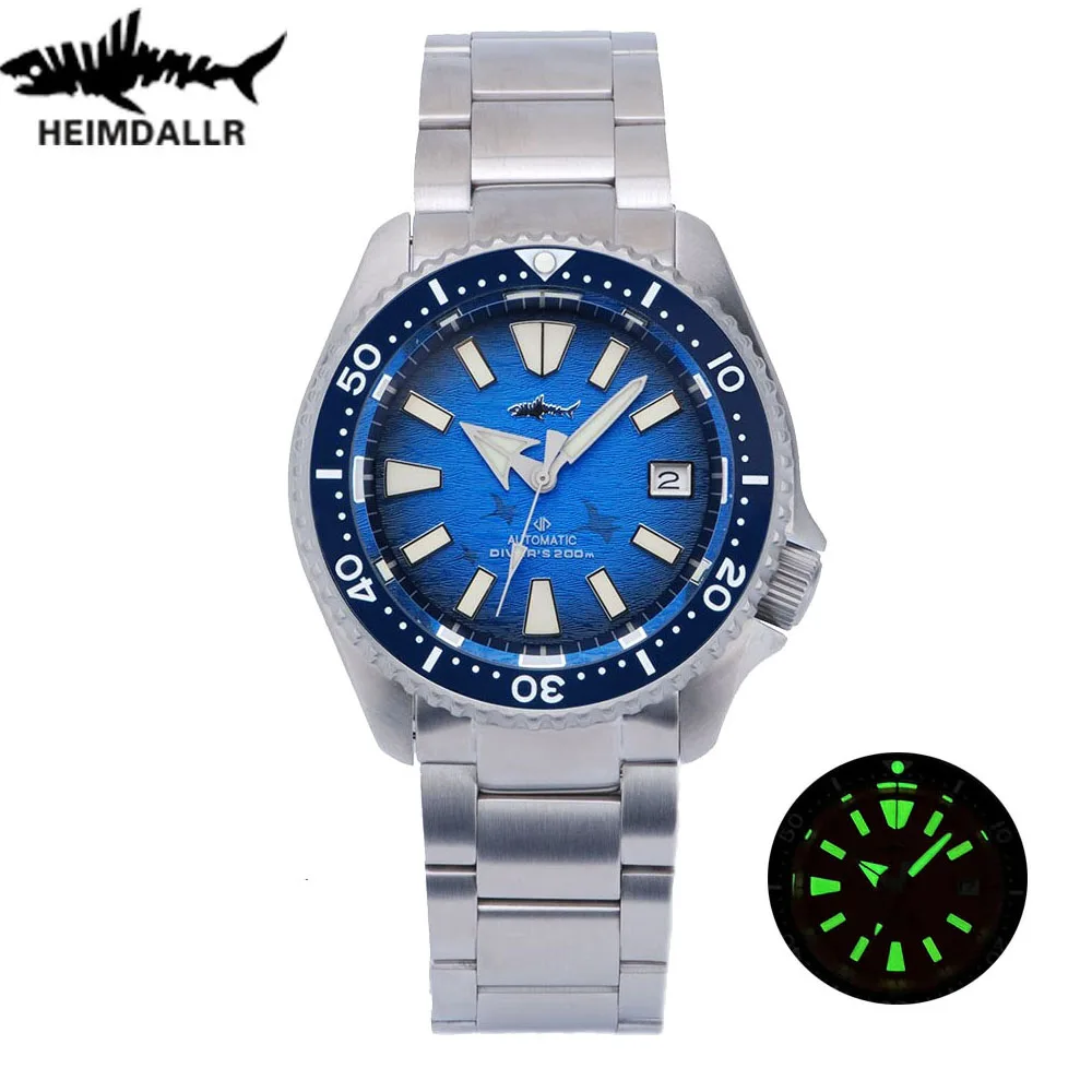 

Heimdallr Titanium SKX007 Dive Watch For Men Sapphire 20Bar C3 Luminous NH35 Movement Automatic Mechanical Luxury Watch reloj